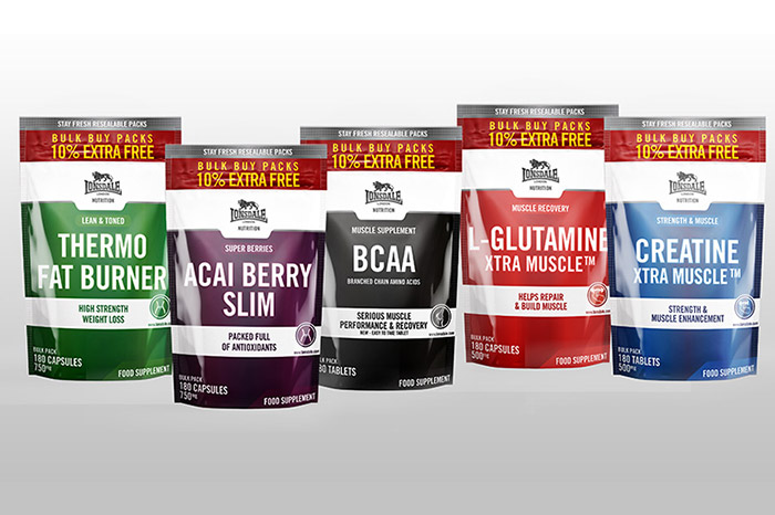 Lonsdale Nutrition Packaging Pouch Design